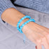 Aquamarine | Silver | Cheshire Glass Charmballa Bracelet